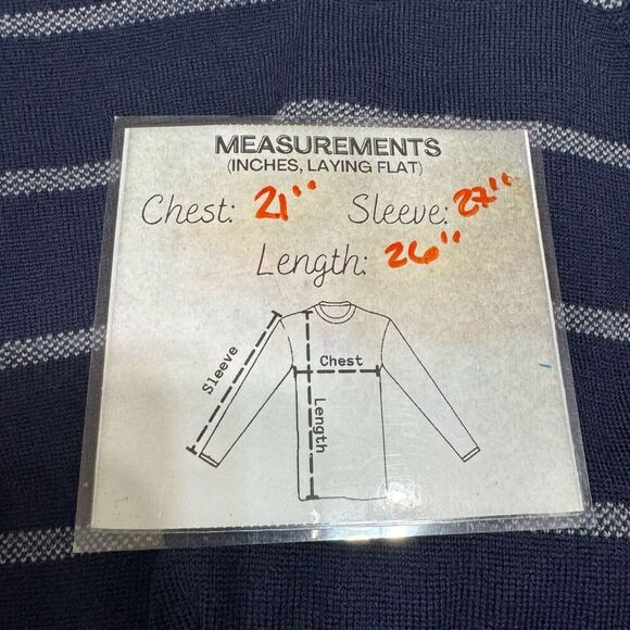 Brooks Brothers Mens Extra Fine Italian Merino Wool Sweater Size Large Stripes - Picture 6 of 6